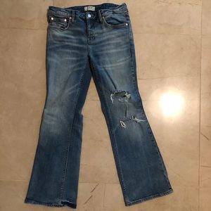 Free People Distressed Jeans